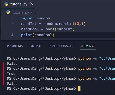 Python Tutorial: Understanding and Generating Random Boolean Values